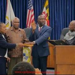 S. Donnie Bridgeman being sworn in as Council Member of Bladensburg Maryland 